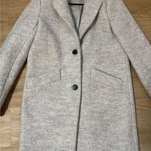 Marc New York Light Gray Pea Coat